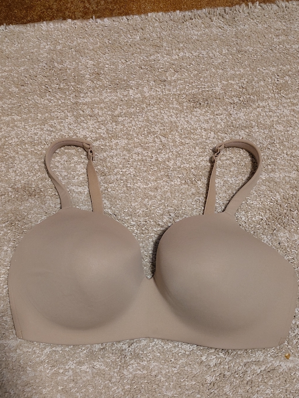 Cacique 40DDD Convertible Molded Bra in Taupe Beige Lightly Lined Tshirt No Wire